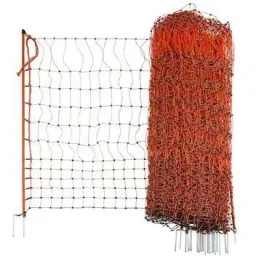 Hen net 112Cm-50M Single Pin -Orange-, Electr