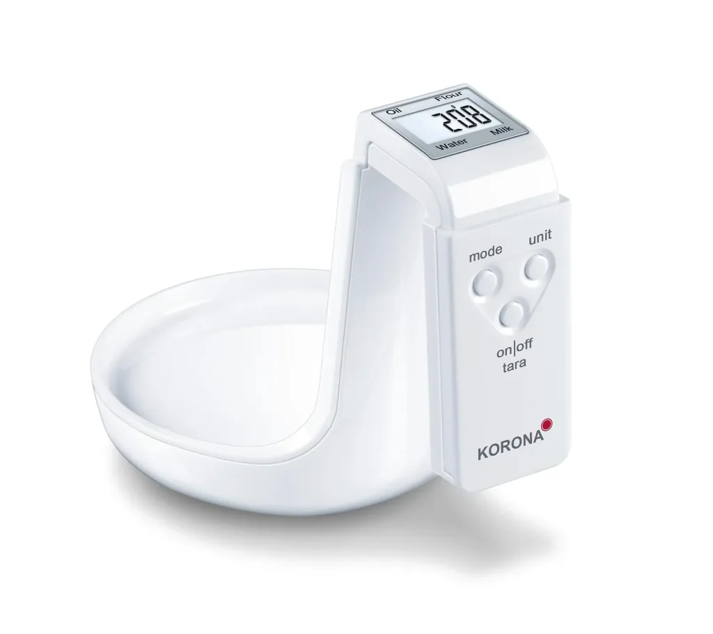 Digital measuring cup scale “Mia”, up to 3 kg, white, removable measuring cup