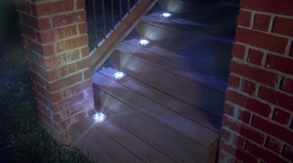 LED Solar Light Disk Lights - 8 pieces