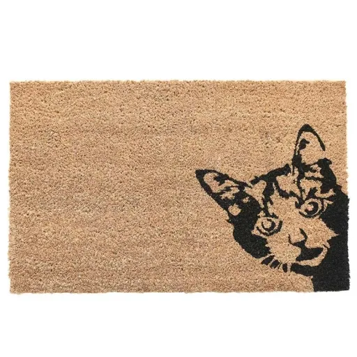Coconut mat Cuckoo! Cat 60 x 40 x 1.5 cm
