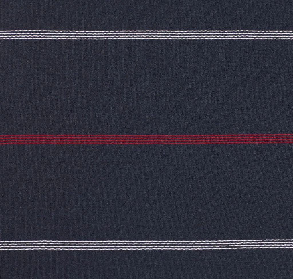 Striped polo shirt, navy, size M
