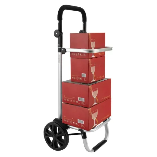 Shopping cart max. 25 kg | Removable shopping bag | With cooling compartment | Black aluminum