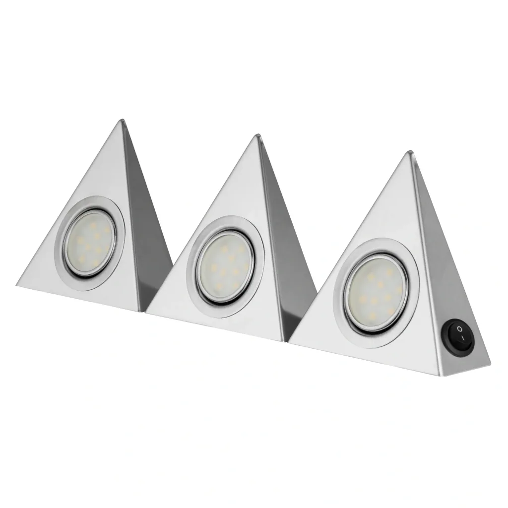 LED under-cabinet light Triangle, set of 3