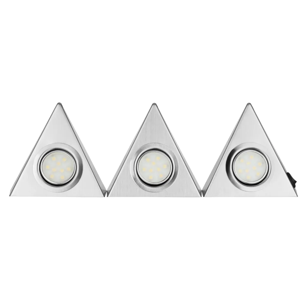LED under-cabinet light Triangle, set of 3