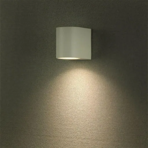 VT-7651RD Outdoor Wall Light - GU10 - White - Round - IP44