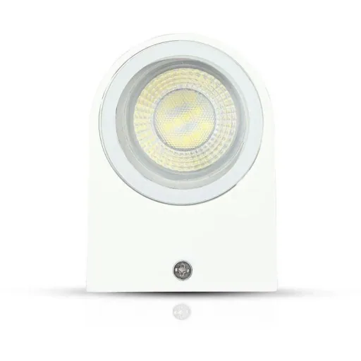 VT-7651RD Outdoor Wall Light - GU10 - White - Round - IP44
