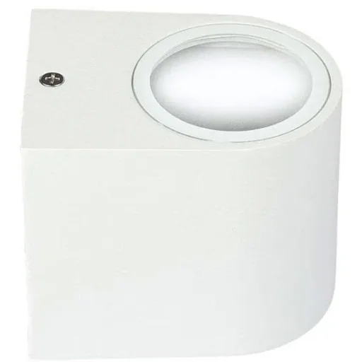 VT-7651RD Outdoor Wall Light - GU10 - White - Round - IP44