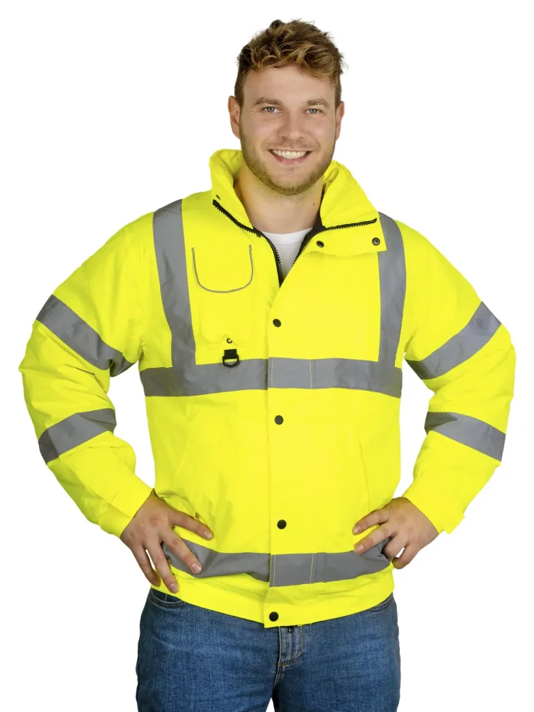 High-visibility jacket, yellow, size M