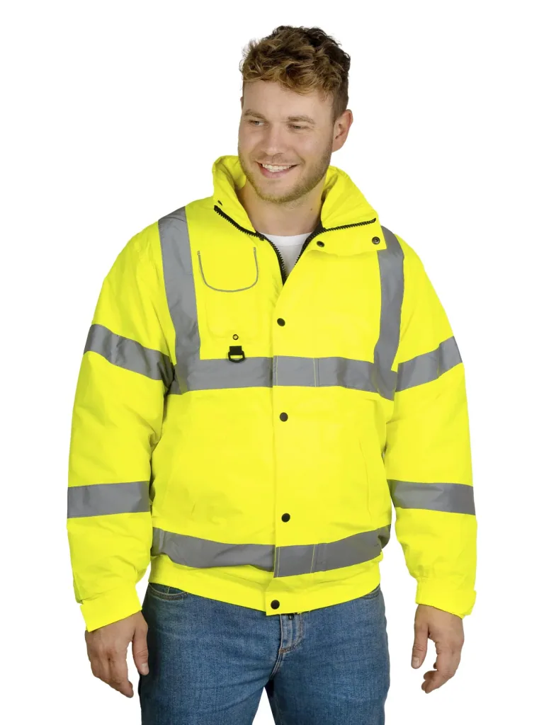 High-visibility jacket, yellow, size M