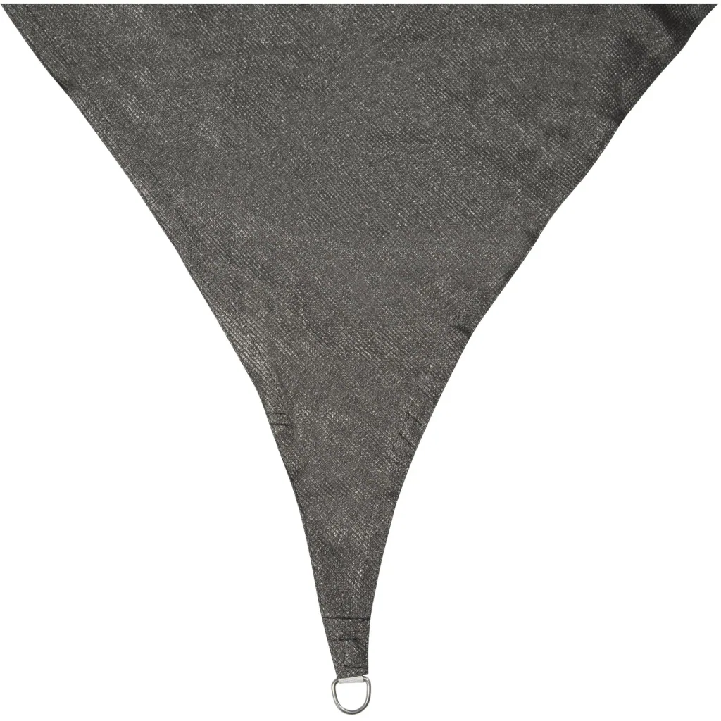 Water-permeable sun sail - triangular - 5 x 5 x 5 m - charcoal