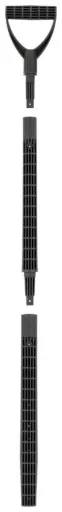 Tool handle with grip, 4-part