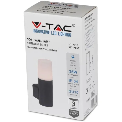 VT-7616 Outdoor wall light - GU10 - Aluminum - IP54