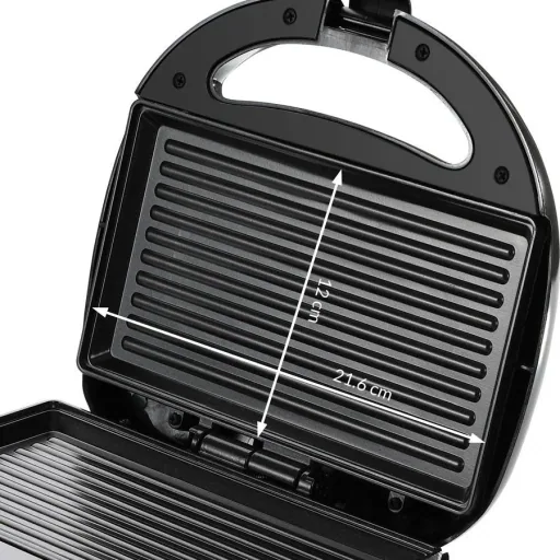 Contact grill - Panini grill - Black/Silver 750W