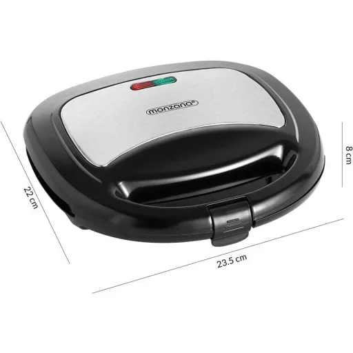 Contact grill - Panini grill - Black/Silver 750W