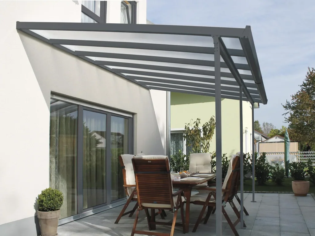 Patio roof kit, color anthracite, 4260 x 3060 mm