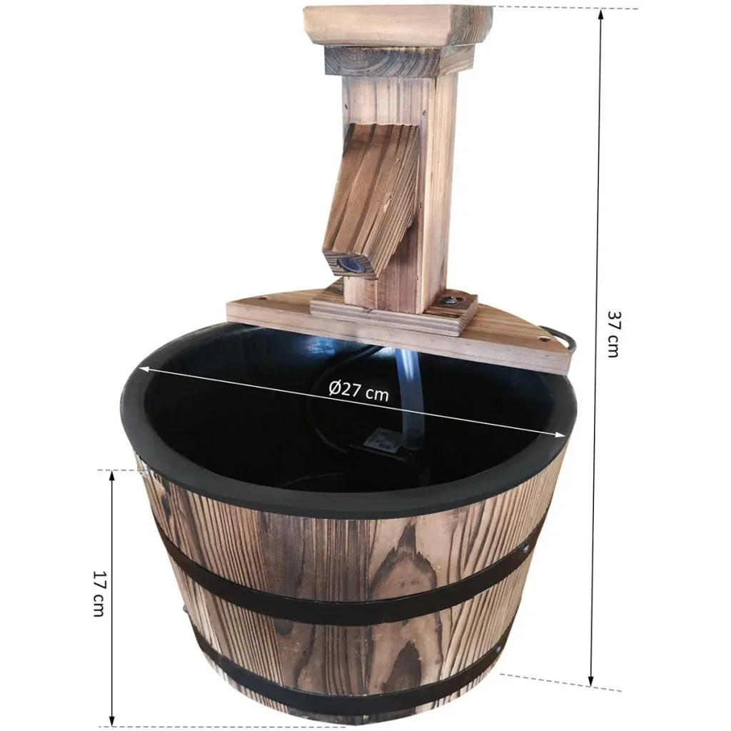 Garden fountain anthracite