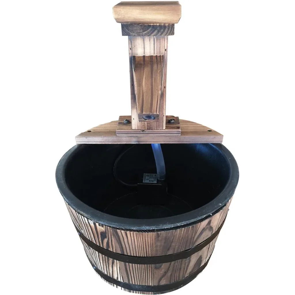 Garden fountain anthracite