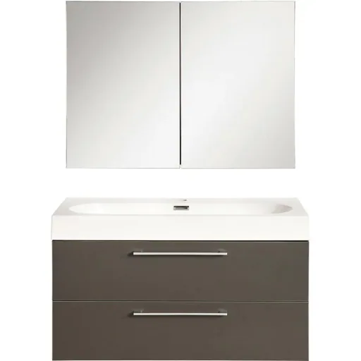 Shallow bathroom furniture 80cm - anthracite