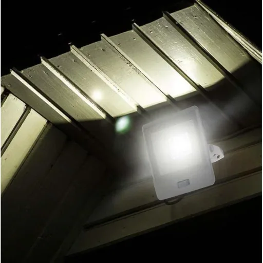 VT-118S LED Floodlight with Sensor - 10 W - 735 Lm - 3000K - White