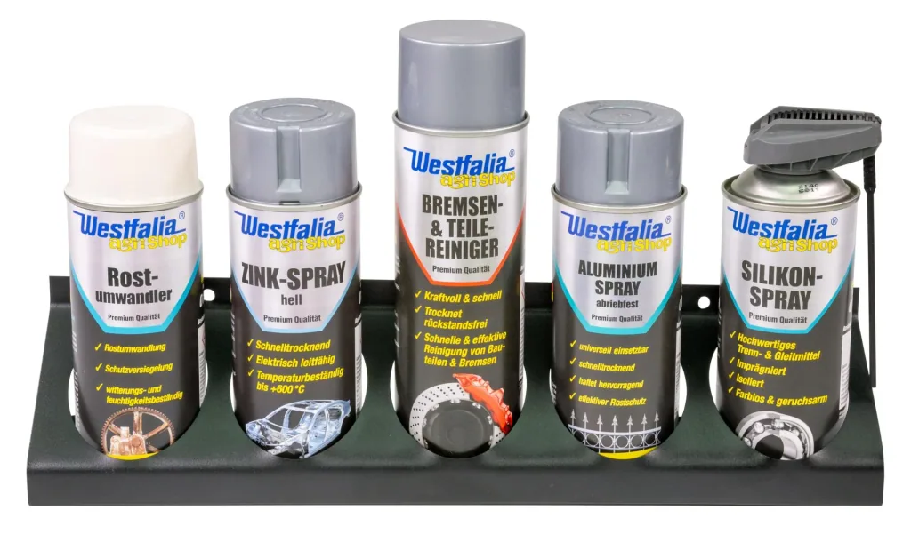 Wall holder for spray cans