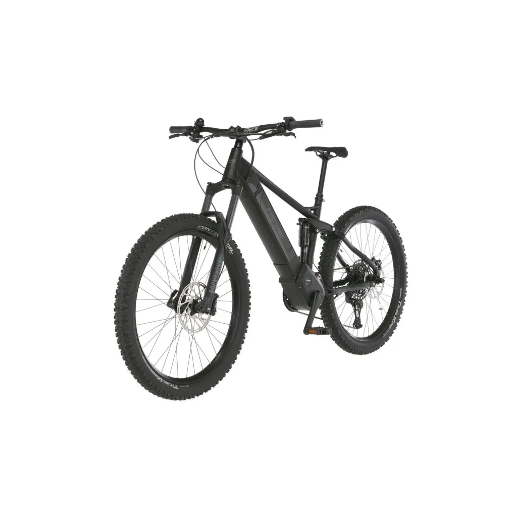 Unisex E-Bike MTB Fully, 27.5 inches, frame height 44cm, 12-speed derailleur, matte black, MONTIS 6.0i