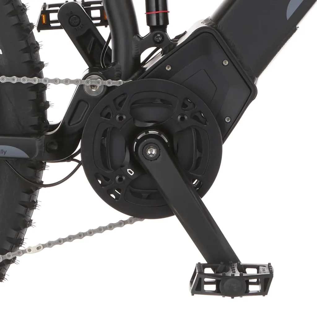 Unisex E-Bike MTB Fully, 27.5 inches, frame height 44cm, 12-speed derailleur, matte black, MONTIS 6.0i