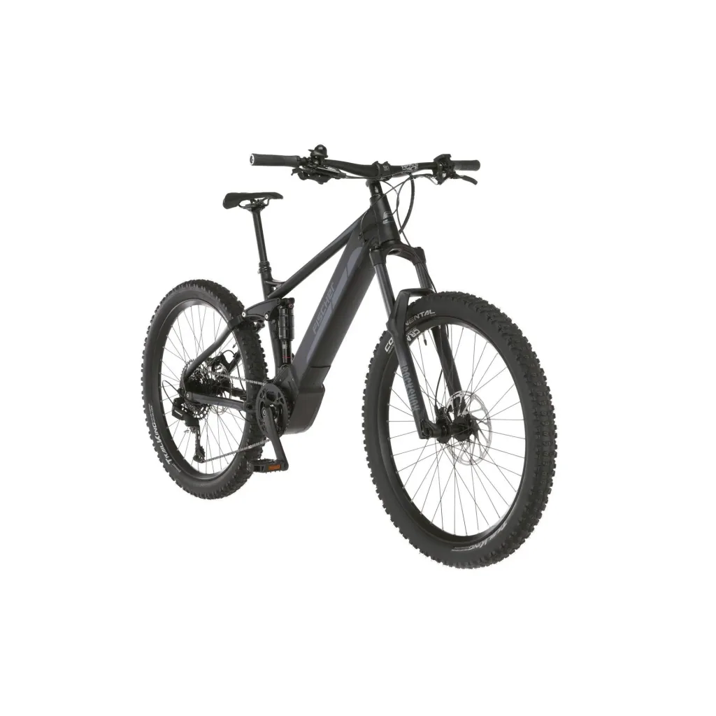 Unisex E-Bike MTB Fully, 27.5 inches, frame height 44cm, 12-speed derailleur, matte black, MONTIS 6.0i