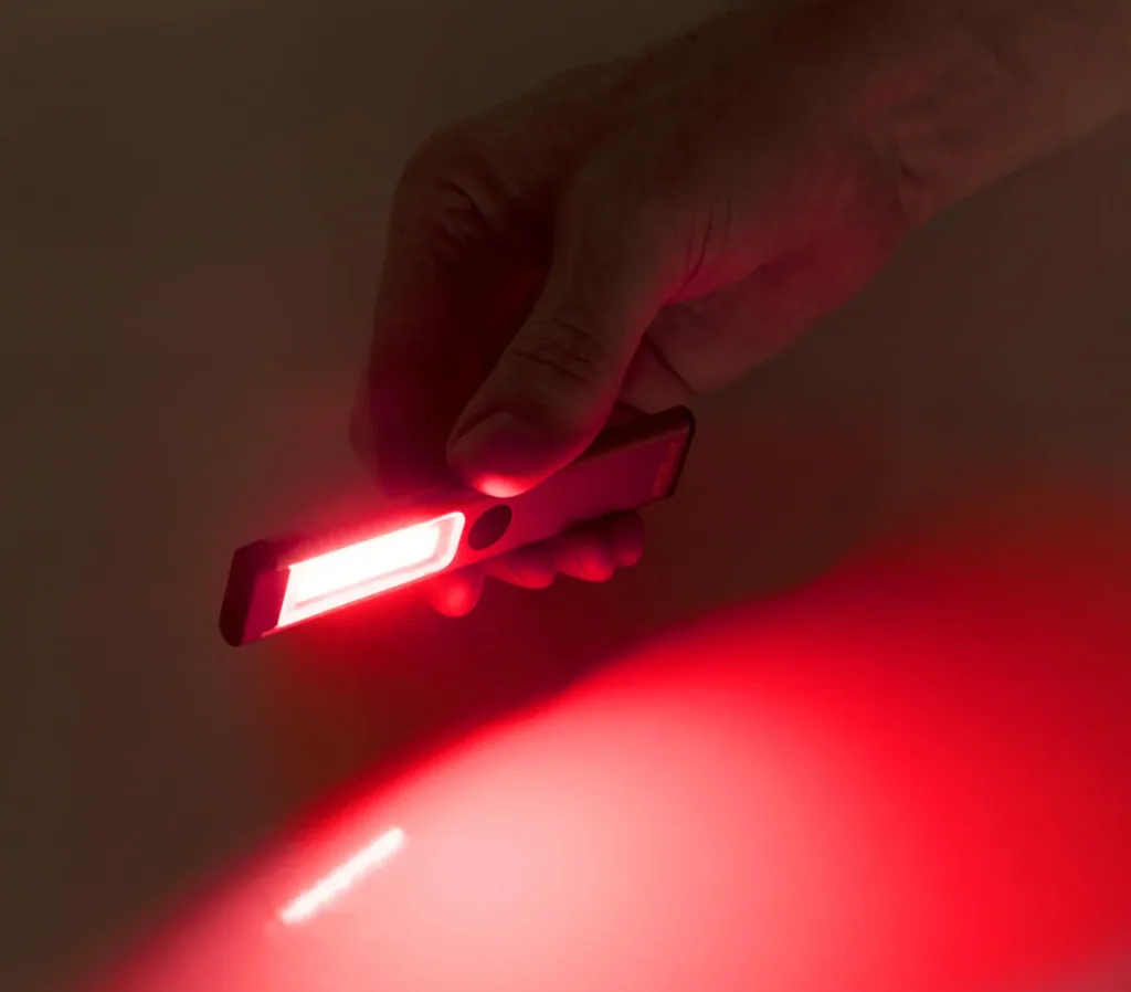 Rechargeable work light, ultra-thin, 120 lumens, dimmable, 3 light modes