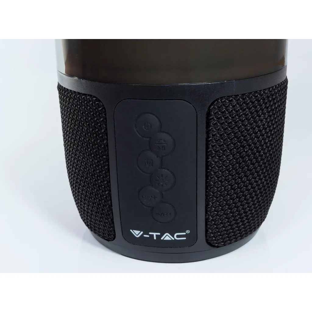 VT-7456 Bluetooth speaker with RGB lighting - 2x 3Watt - black