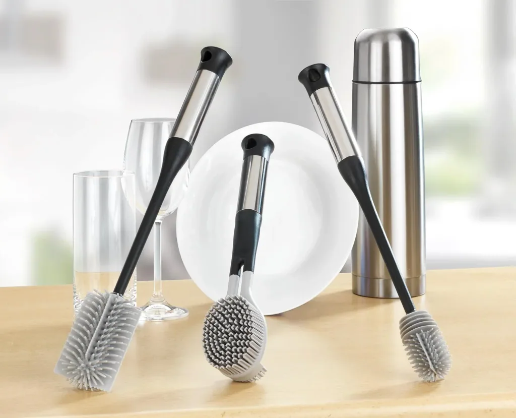 High-tech dish brush set, 3 pieces