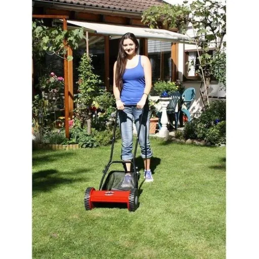 Manual lawn mower / hand mower with 18L grass collector - 30cm cutting width - HRM 300-3