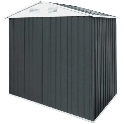 Garden shed anthracite metal 210x132x186cm