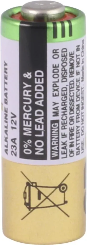 Alkaline 23A round cell battery, 12 V - 5 pieces