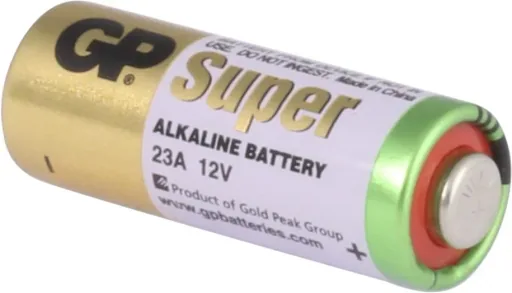 Alkaline 23A round cell battery, 12 V - 5 pieces