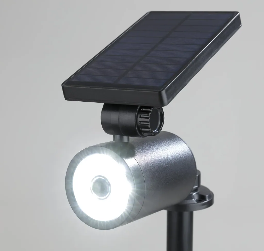 Solar security spotlight + camera dummy