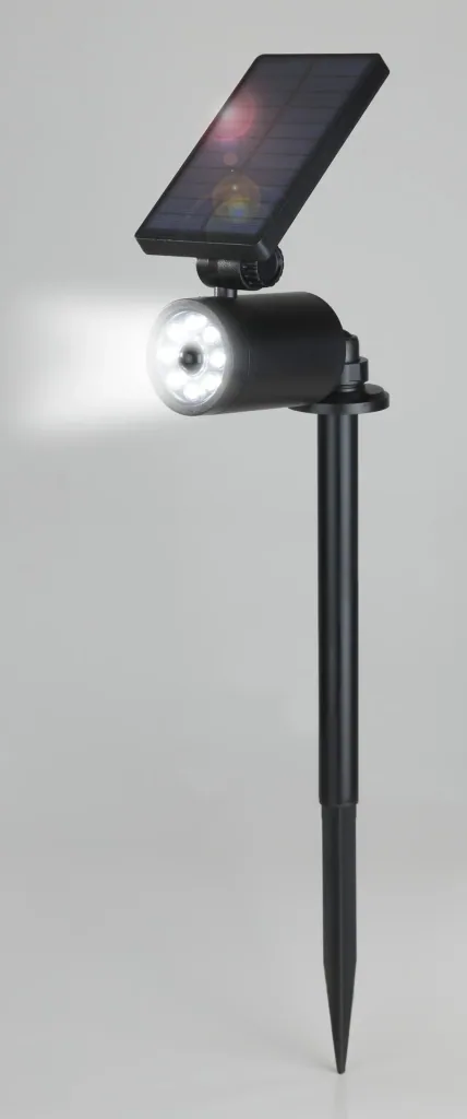 Solar security spotlight + camera dummy