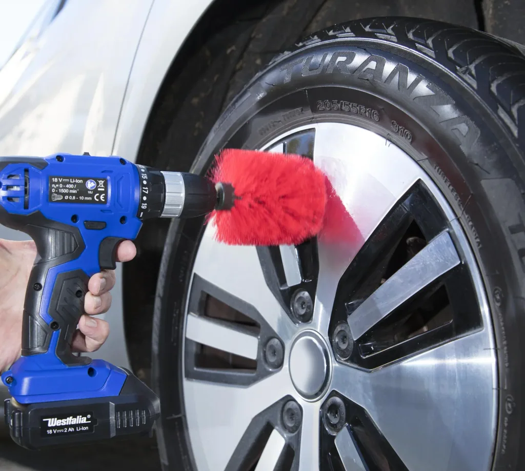 3-piece cleaning brush set for cordless screwdrivers