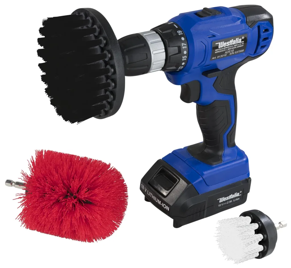 3-piece cleaning brush set for cordless screwdrivers