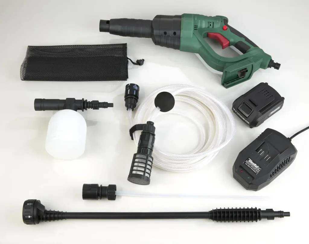 High-pressure cleaner "Jet Nexx 2", 18 V Li-Ion, including 18 Volt Li-Ion battery 1.5 Ah and charger 2.4 A