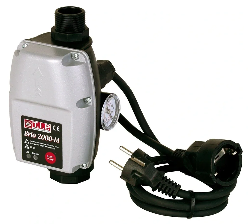 Electronic pump control BRIO 2000 M, for all submersible pressure, deep well and garden pumps from 1.5 bar