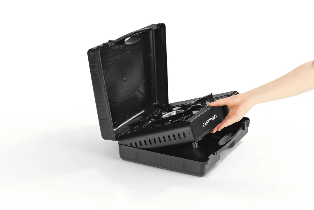 Gas stove, portable 2100 watts - black