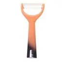 Kitchen knife set - with standard - 8-piece - orange