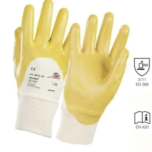 Nitrile work gloves, size 10, 3 pairs