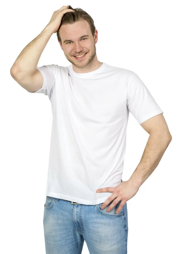 T-shirts in a double pack, color white, size S