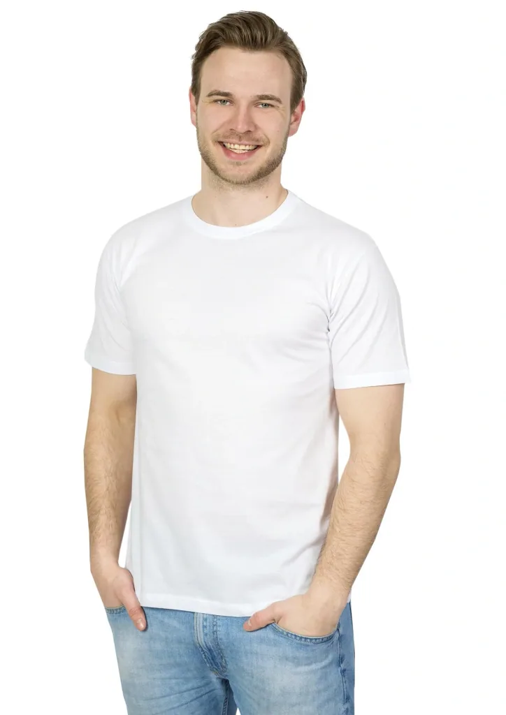 T-shirts in a double pack, color white, size S