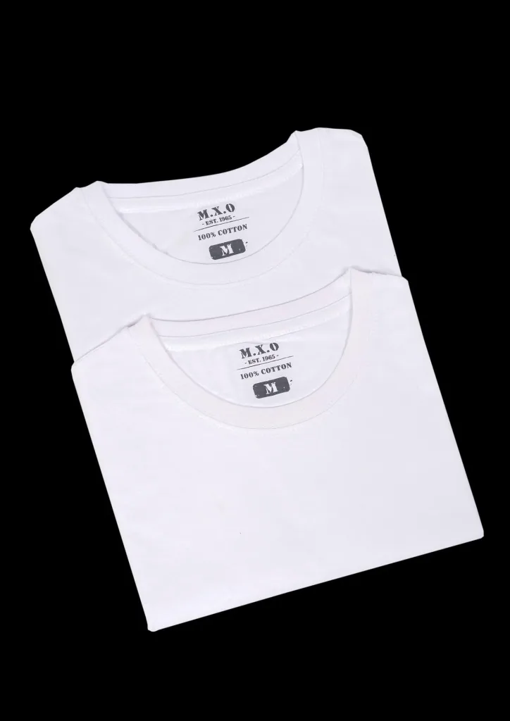 T-shirts in a double pack, color white, size S