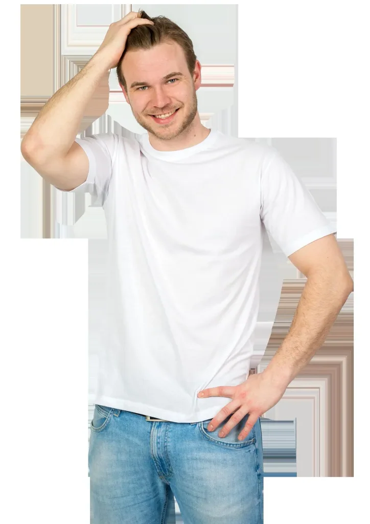 T-shirts in a double pack, color white, size S