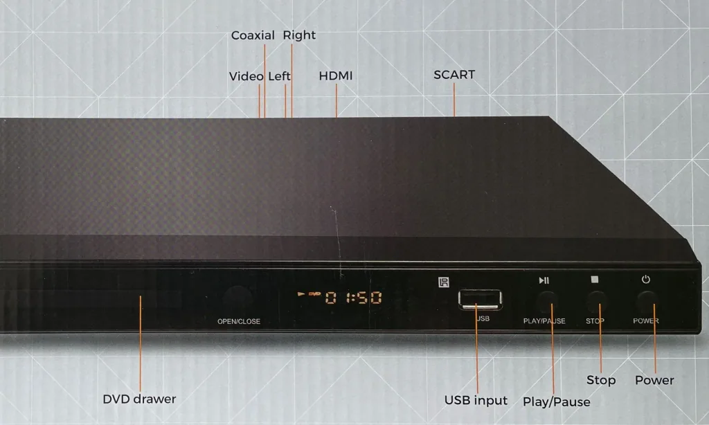 DVD player with 5.1 audio output