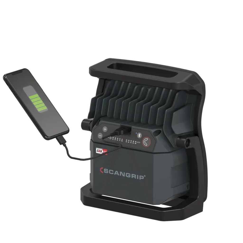 Handheld floodlight NOVA 10 CAS + 18V 5.2Ah battery + SC30 charger + removable diffuser L