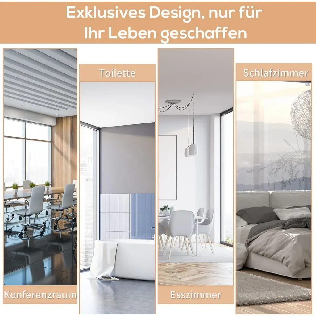 Vertical awning with hand crank grey